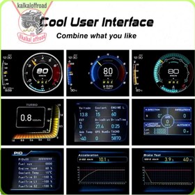 تصویر هدآپ دیسپلی مولتی گیج Tobys a600 obd2+gps 