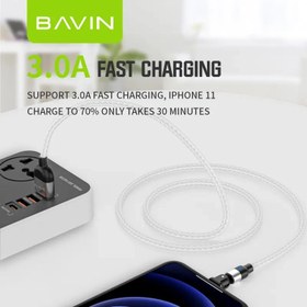 تصویر کابل شارژ باوین مدل Cb224 تایپ سی Bavin charging cable model Cb224 type C