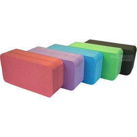 تصویر آجر تک رنگ فومی یوگا : yoga block black