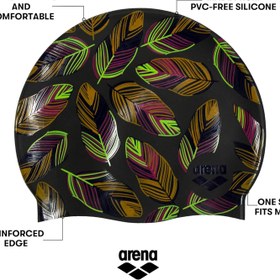 تصویر کلاه شنا ارنا مدل Print 2 - Falling leaves 