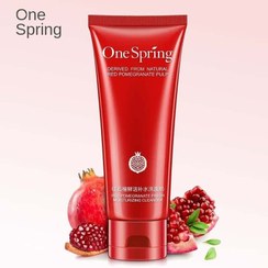 تصویر فوم شست و شو صورت وان اسپرینگ (One Spring) مدل Pomegranate وزن 100 گرم شوینده POMEGRANATE 100 گرم وان اسپرینگ