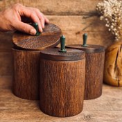 تصویر بانکه چوبی سه عددی کد 1082 