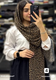 تصویر شال پلیسه نخ پلنگی - ۱ Shal plise nakh palangi