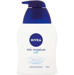 تصویر صابون مایع نیوآ، مدل soft(مرطوب‌کننده قوی)، حجم 250 میلی‌لیتر ا Nivea Rich Moisture Soft Caring Hand Wash - 250ml (6pcs) Visit Nivea Rich Moisture Soft Caring Hand Wash - 250ml (6pcs) Visit