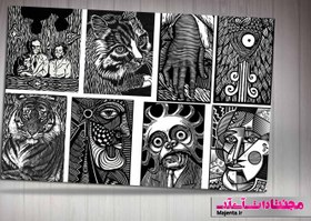 تصویر طرح چاپ روی لینولئوم 02 