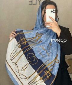 تصویر شال نخی GUCCI آبی 2428 