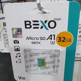 تصویر کارت حافظه یا رم بکسوBexo32 گیگ با سرعت بالا و گارانتی مادام العمر 100MB و 667X 