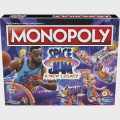 تصویر برد گیم Monopoly با تم فیلم Space Jam: A New Legacy با کاراکترهای محبوب فیلم و دیگر بازیکنان از Looney Tunes MONOPOLY