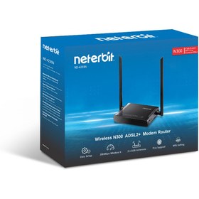 تصویر مودم روتر +ADSL2 بی سیم نتربیت مدل Neterbit NV-4230N Neterbit NV-4230N Modem router wireless ADSL2+