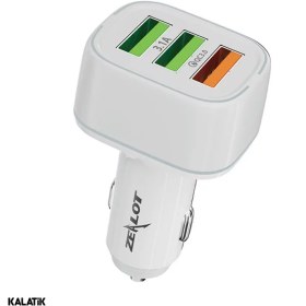 تصویر شارژر فندکی ماشین زیلوت مدل CG01 Zealot Car Charger CG01