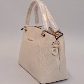 تصویر کیف کرم چرم مصنوعی 