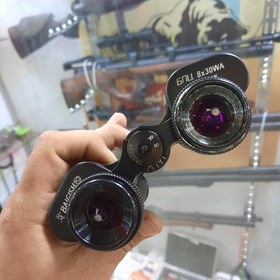 تصویر دوربین شکاری دو چشمی بایگیش روسی لنز کریستال یاقوتی BAIGISH WA 8*30 ا Baigish 8x30 felezi Baigish 8x30 felezi