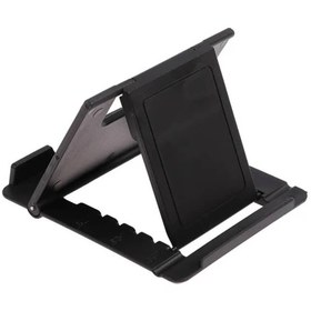 تصویر استند رومیزی نگهدارنده موبایل ST-22 Universal plastic holder cell phone table stand folding bracket ST-22