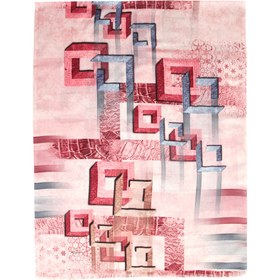 تصویر شال زنانه مدل هندسی SH33 - مشکی 