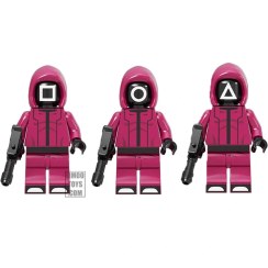 تصویر مینی فیگور لگو اسکویید گیم squid game سه مدل 