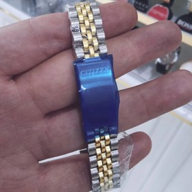 تصویر ساعت سیتیزن مردانه تقویم دار استیل رنگ ثابت ضدآب طرح 3موتور ارسال رایگان 