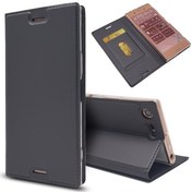 تصویر پوشش نگهدارنده کارت چرمی مغناطیسی خودکار برای Sony Xperia XZ Premium 