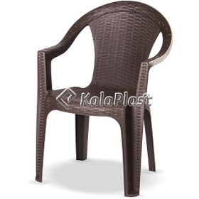 تصویر صندلی دسته دار حصیری بافت ناصر پلاستیک کد 811 ا Nasser plastic rattan handle chair code 811 Nasser plastic rattan handle chair code 811