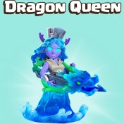 تصویر اسکین ملکه اژدها Dragon Queen کلش آف کلنز 