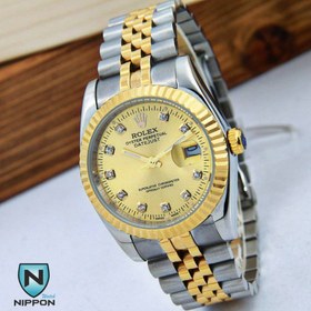 تصویر ست ساعت مچی رولکس دیت جاست 002 Rolex Datejust Gold Set