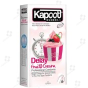 تصویر کاندوم کاپوت مدل delay fruity cream بسته 12 عددی 