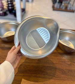 تصویر آبکش برنج شور استیل وارداتی 