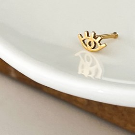 تصویر پیرسینگ بینی چشم نظر 