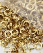 تصویر حلقه پانچ منگنه سایز ۲۳ طلایی (بسته ۵۰تایی) 