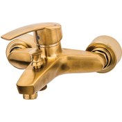 تصویر شیر توالت قهرمان مدل بهادر طلایی مات 