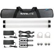 تصویر کیت باتومی نانلایت دو تایی Nanlite PavoTube II 15X RGBWW 2-Light Kit 