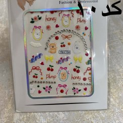 تصویر ‌برچسب ناخن فانتزی - کد۱۰ 