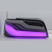 تصویر چراغ عقب طرحBMW دودی پرشیا ال ای دی بنفش یاسی 