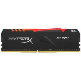 تصویر رم کینگستون مدل HyperX FURY RGB 8GB 3200MHz CL16 DDR4 Kingston HyperX FURY RGB 8GB 3200MHz CL16 DDR4 Gaming RAM