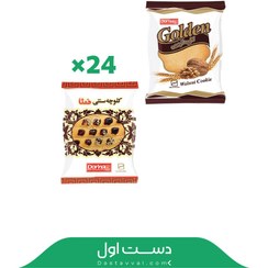 تصویر کلوچه طلایی گردویی و کلوچه سنتی درنا - کارتن ۲۴ عددی Dorna Golden Walnut Cookie & Traditional Cookie – Carton of 24 pcs