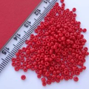 تصویر منجوق ریز قرمز گچی کد 2 