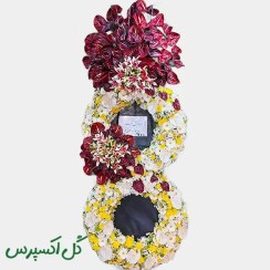 تصویر تاج گل مدرن دو طبقه گل آرا کد ۰۲۰ 