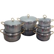 تصویر سرویس قابلمه کاسیو ۱۴ پارچه رویی 