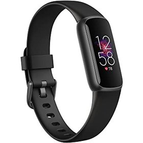 تصویر Fitbit Luxe Fitness And Wellness Tracker With Stress Management, Sleep Tracking And 24/7 Heart Rate, Black/Graphite Stainless Steel, One Size, S & L Bands Included 