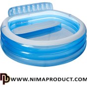 تصویر استخر بادی اینتکس مدل 57190 صندلی دار خانوادگی 