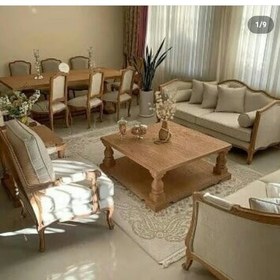 تصویر مبل کلاسیک فرانسوی حصیری ارسال با باربری پس کرایه 