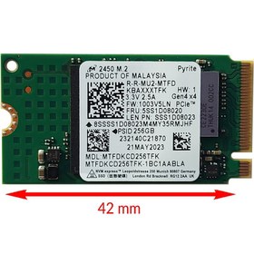 تصویر اس اس دی اینترنال میکرون M.2 2242 NVMe مدل 2450 ظرفیت 256 گیگابایت ا Micron 2450 256GB M.2 2242 NVMe Gen4 Internal SSD Micron 2450 256GB M.2 2242 NVMe Gen4 Internal SSD