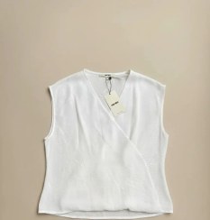 تصویر تاپ زنانه سفید مدل Wrap برند KOTON (ساخت ترکیه) بلیز زنانه دخترانه سفید ترک