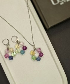 تصویر ست فلوریت طبیعی فلوریت رنگین کمانی برزیلی