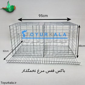 تصویر باکس قفس مرغ تخمگذار 