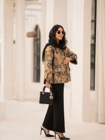 تصویر مانتو parvane بژ 