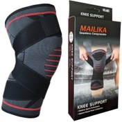 تصویر زانوبند طبی ورزشی مدل بند ضربدری مایلیکا Mailika knee support