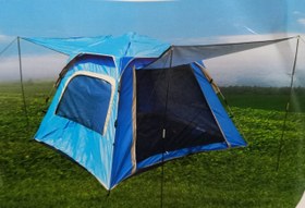 تصویر چادر مسافرتی و کوهنوردی ۸ نفره اتوماتیک چتری سایه بان دار دوپوش 