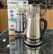 تصویر چای ساز یونیک مدل UQ-2028 ظرفیت کتری ۲.۵ لیتر با کتری استیل ضد زنگ 