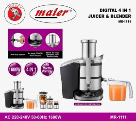 تصویر آبمیوه گیری چهار کاره مایر آلمان مدل MR1111 German Meier four-function juicer model MR1111