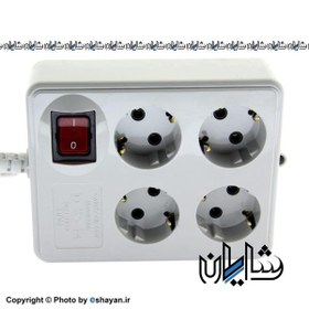 تصویر چهار خانه ارت دار با کلید و کابل PART ELECTRIC Power protection